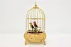 Gold Plated Vintage Singing Birds in Cage Automaton (5)