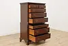 Georgian Design Vintage Mahogany Tall Chest or Dresser (3)