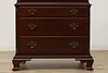 Georgian Design Vintage Mahogany Tall Chest or Dresser (8)