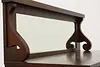 Empire Antique Oak Sideboard Bar Cabinet or Server Mirror (18)