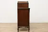 English Tudor Antique Walnut Marquetry Tall Chest or Dresser (16)