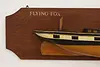 Nautical Vintage Carved Painted Ship Flying Fox Plaque (4)