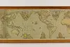 WWII Vintage Framed World Map, Welders, Electric Fusion 66" (2)