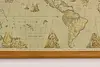 WWII Vintage Framed World Map, Welders, Electric Fusion 66" (8)