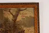 German Boar Hunt Antique Print Signed 24" (5)