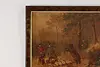 German Bear Hunt Antique Print Signed 24.5" (4)