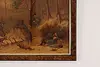 German Bear Hunt Antique Print Signed 24.5" (7)