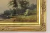 Countryside & Cows Antique Original Watercolor, Aarons 31.5" (7)