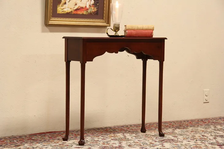 Traditional Vintage Mahogany Hall Console Table