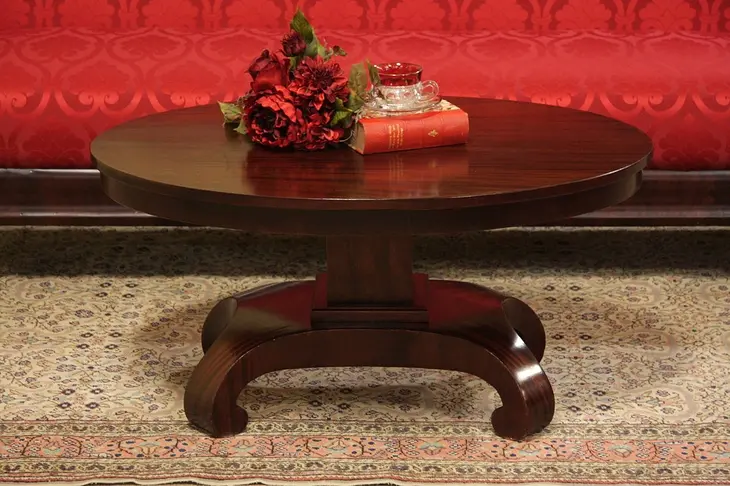 Empire Oval Mahogany Coffee Table