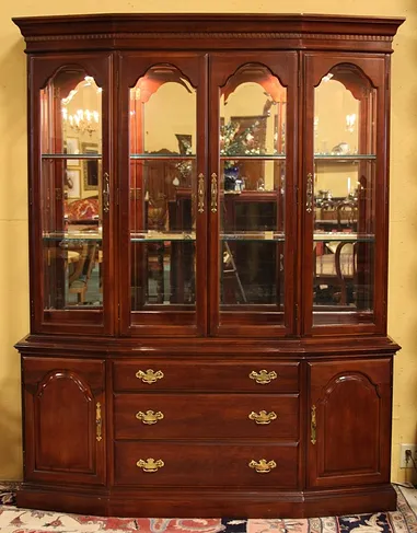 Bernhardt Cherry Breakfront or China Cabinet