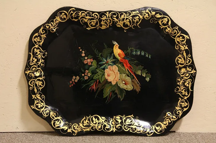 Toleware Hand Painted Tray Coffee Table