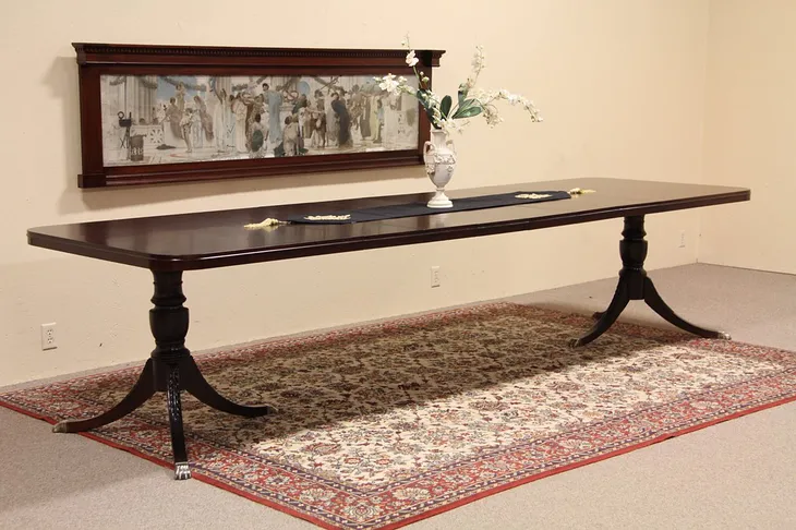 Drexel Mahogany 11' 6" Dining Table (1)