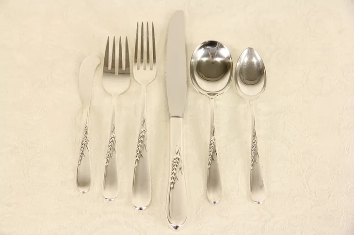 Wheat by Reed & Barton 6 Piece Sterling Silver Place Setting