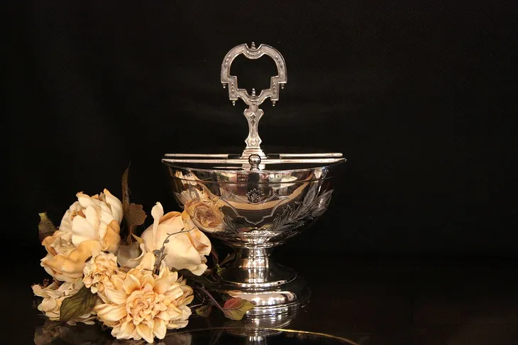 Victorian Silver Divided Dish with Lids