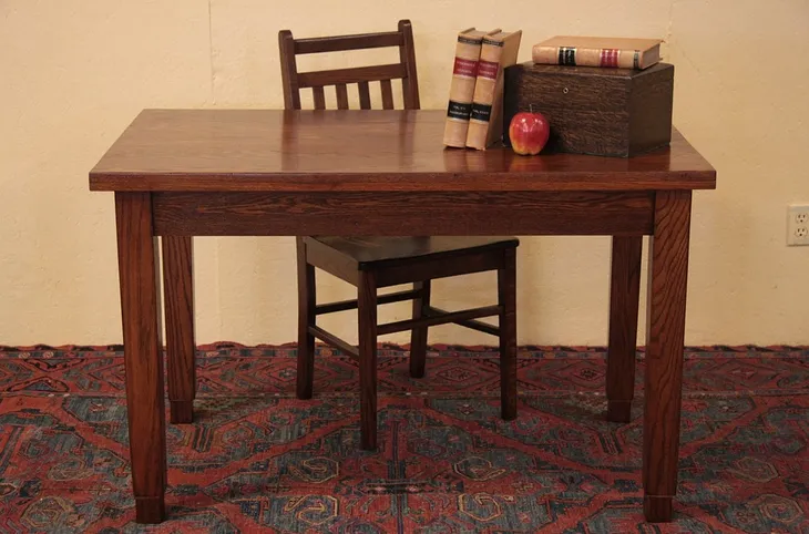 Mission Oak Arts & Crafts Library, or Dining Table