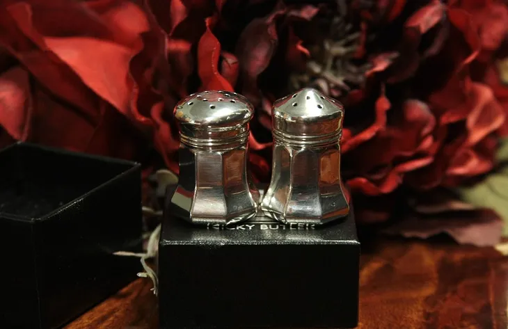 Cartier Sterling Silver Salt & Pepper Shakers (1)