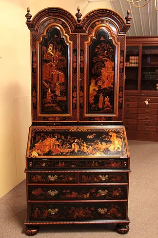 Maitland Smith Chinoiserie Secretary Desk