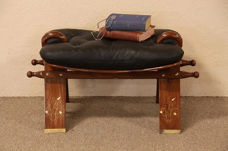 Leather Camel Saddle, Bench or Stool