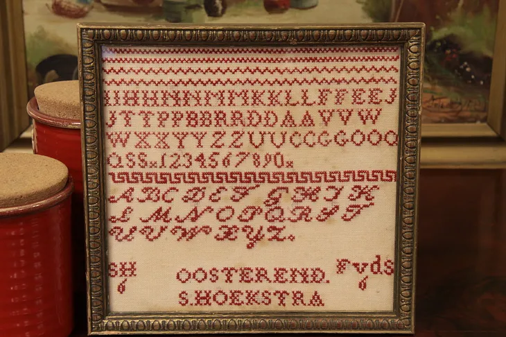 Victorian Cross Stitch Sampler