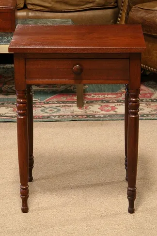 Antique New England Walnut Table circa 1835