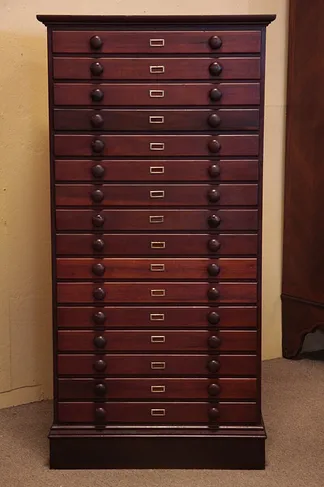 Map Chest, Drawing or Document 16 Drawer File