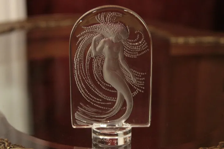 Lalique Crystal Mermaid Figure