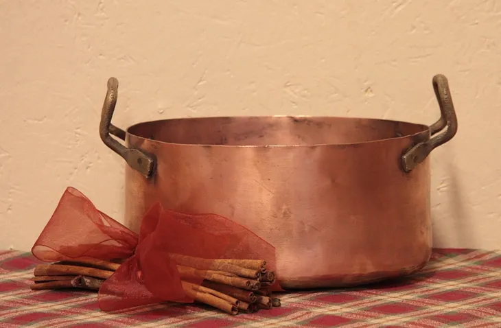 French Copper Oval Roaster Pan