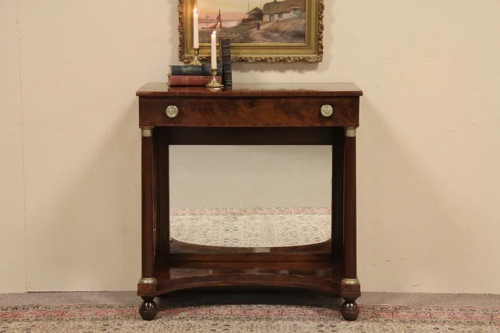 Pier, Console or Petticoat Antique 1810 Table