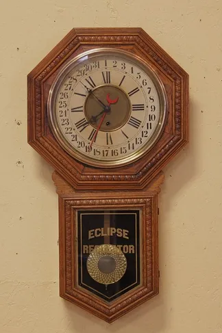 Oak Sessions Eclipse Regulator Calendar Clock