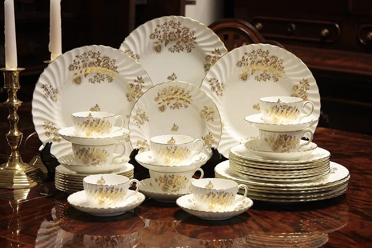 Set of Minton China for 8 - Audley Pattern