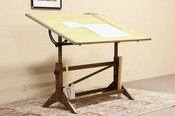 Adjustable Drafting, Drawing or Artist Table