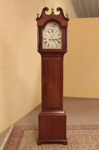 New England Cherry 1790 Tall Case Grandfather Clock