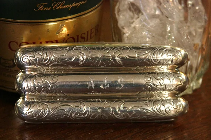 Victorian Sterling Silver 1890 Cigar Case (1)