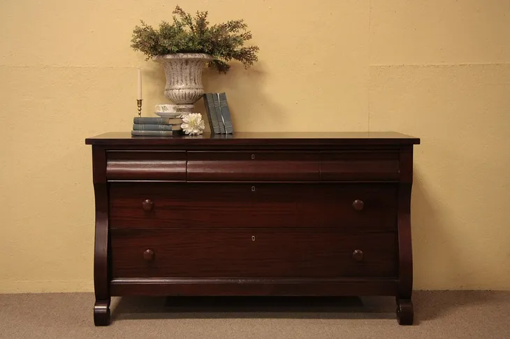 Empire Mahogany Turn of the Century Dresser