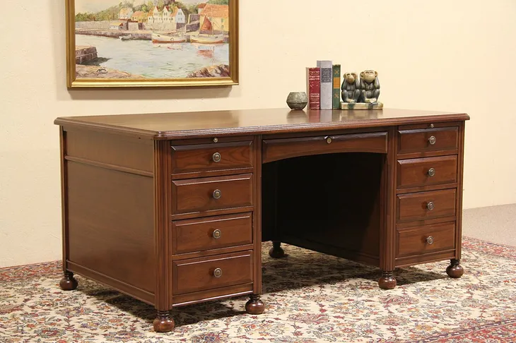 Executive Walnut 1930 Desk, Lincoln Chicago (1)