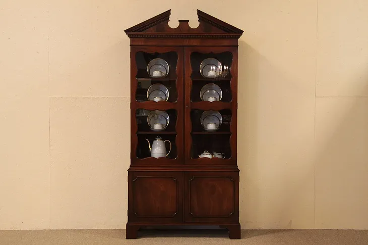 Baker Mahogany Bookcase or China Display Cabinet