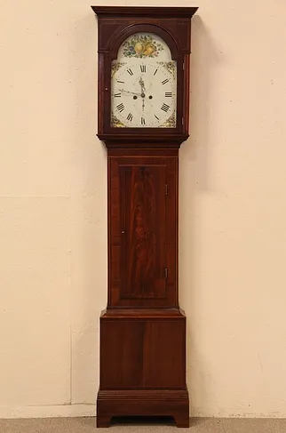 Georgian 1820 Tall Case Grandfather Clock (1)