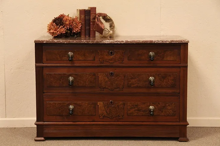 Victorian Marble Top Chest or Dresser