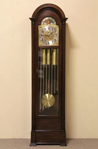 Herschede 9 Tube Tall Case Grandfather Clock