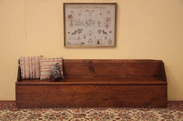 Country Pine Antique Child's Bench