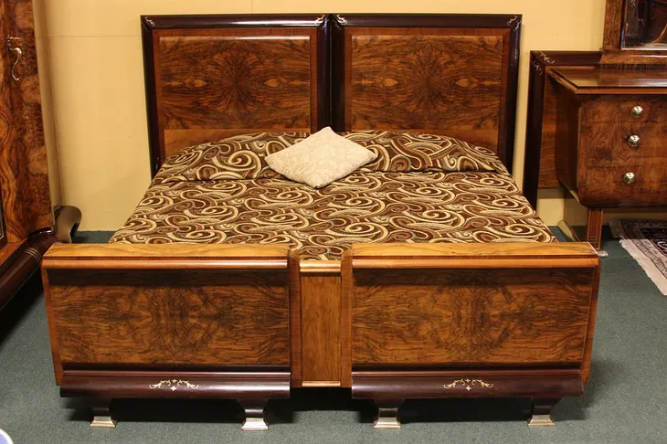 Art Deco King Size Bed