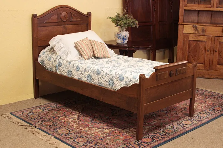 Victorian Youth or Child's 1870 Bed