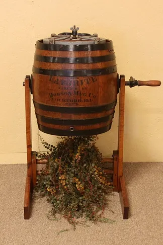 Dobson Rockford Oak Barrel Butter Churn