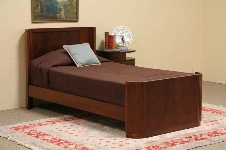 Art Deco Twin Single Bed