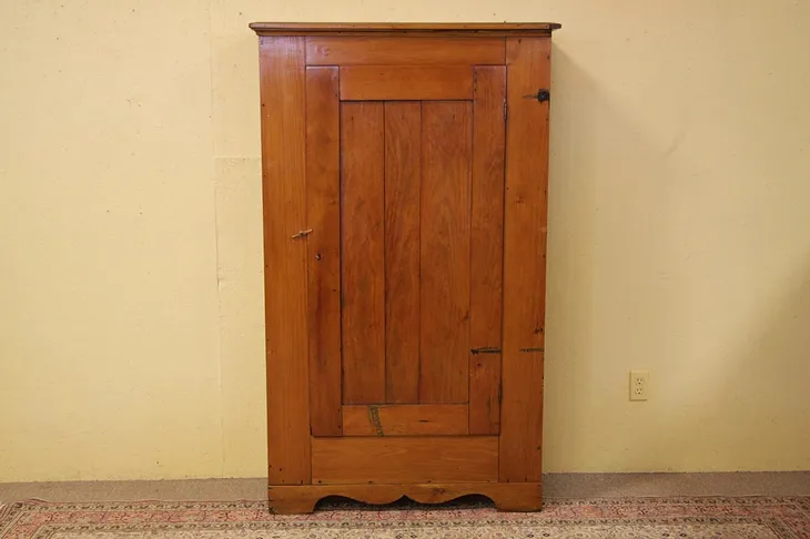 Victorian Country Pine Armoire or Wardrobe