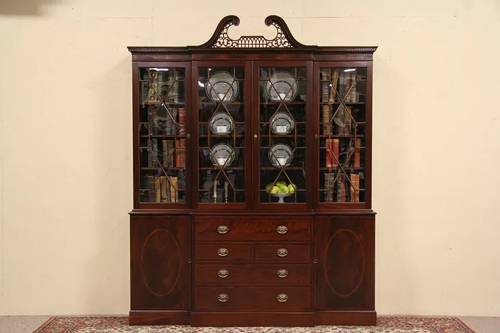 Baker Breakfront China Cabinet or Bookcase