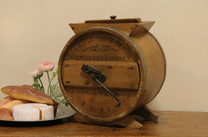 White Cedar Wood Butter Churn