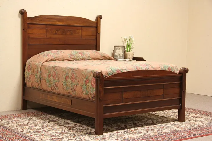 Victorian Eastlake Antique 1880 Full Double Size Bed