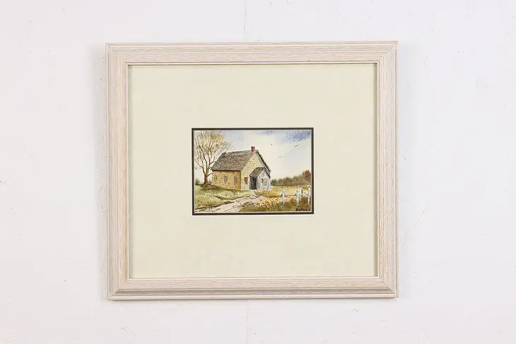 Country Cottage Vintage Watercolor Painting, Burnett 17" #49719
